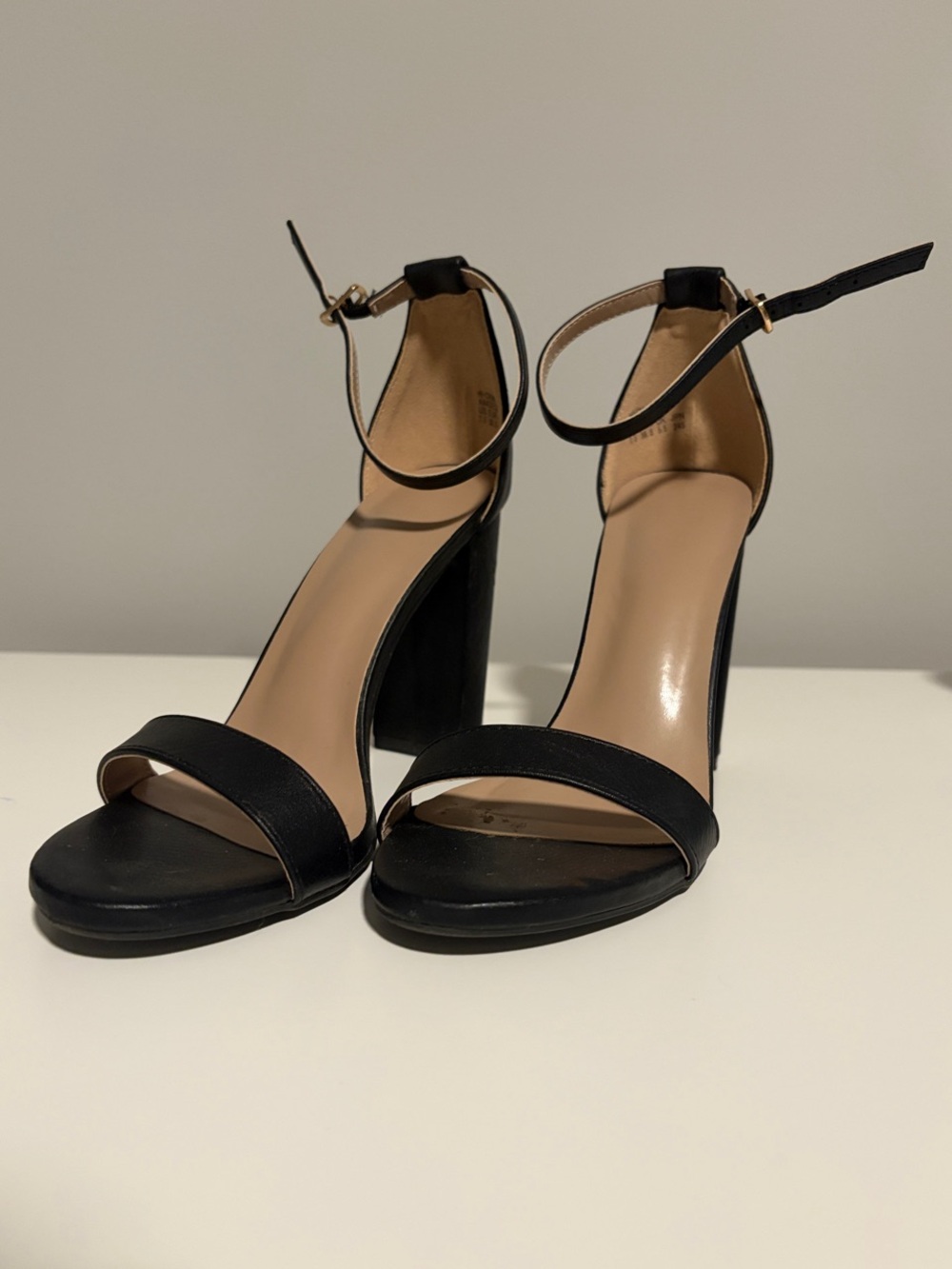 Black Heeled Sandals